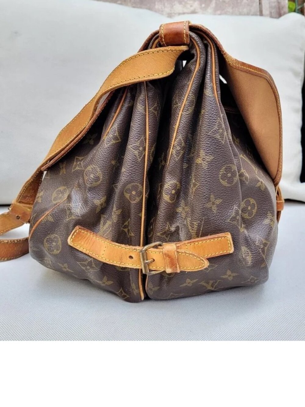 Louis Vuitton Shoulder Bag Saumur 35 Browns Monogram - Picture 5 of 14